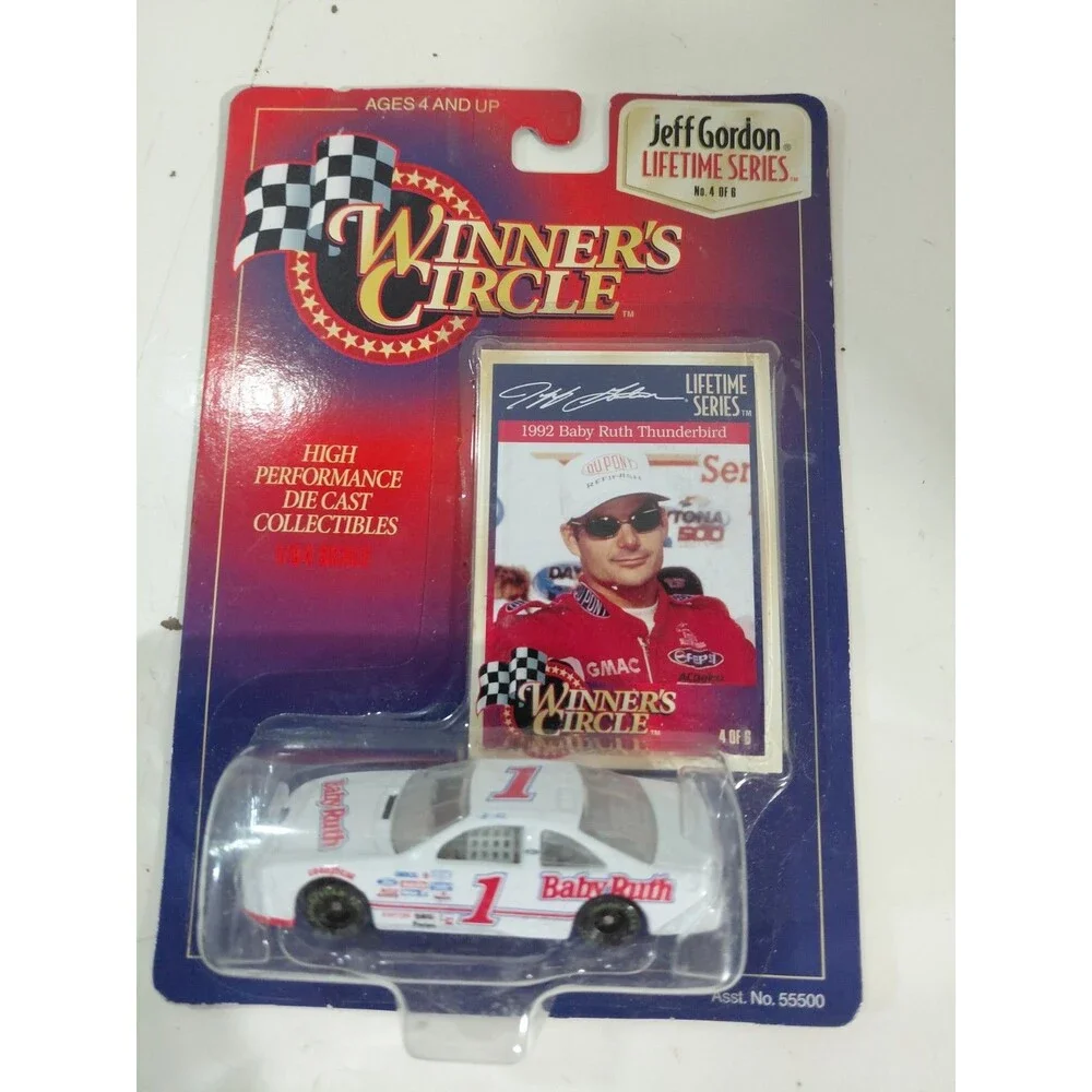 NIP Winner Circle 1:64 DieCast 1992 Jeff Gordon #1 Baby Ruth Thunderbird NASCAR